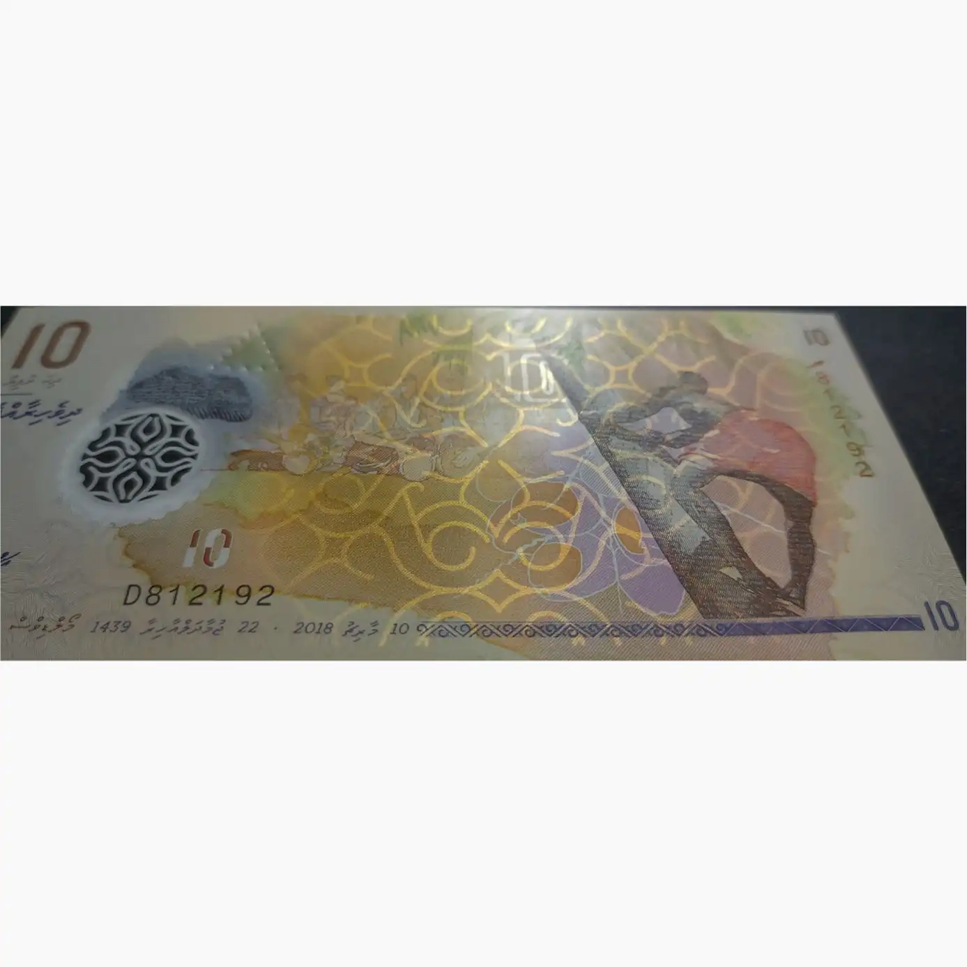 تصویر روی اسکناس ۱۰ روفیا مالدیو